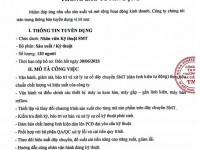 Thông báo tuyển dụng